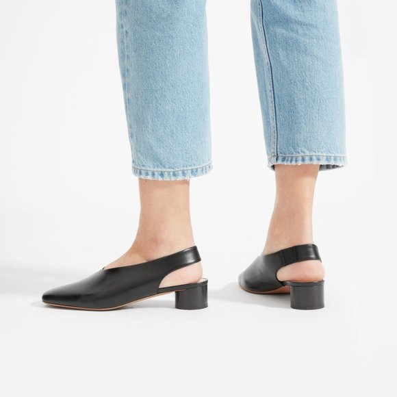 Everlane Shoes - EVERLANE Square Toe Slingback NWOT